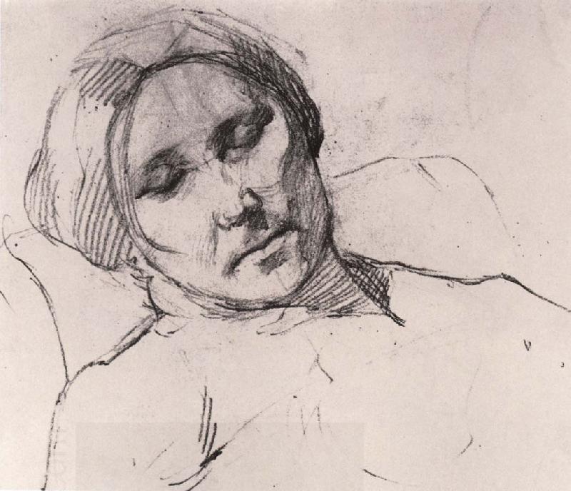 Marie Laurencin Portrait of mother asleeping